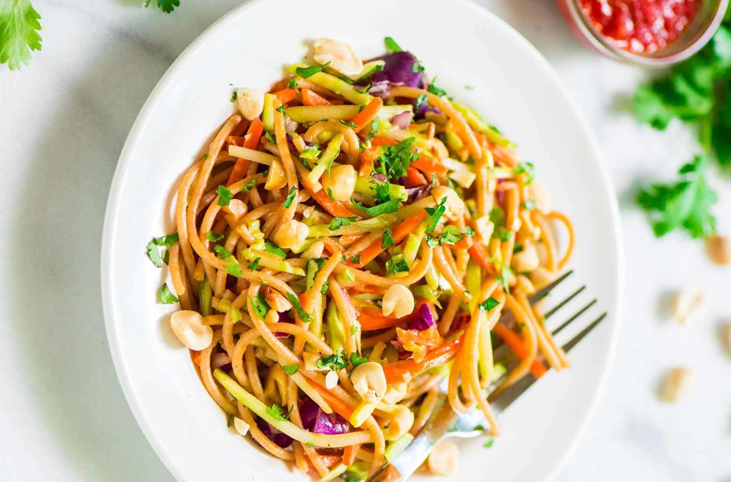 Cold Sesame Noodle Salad
