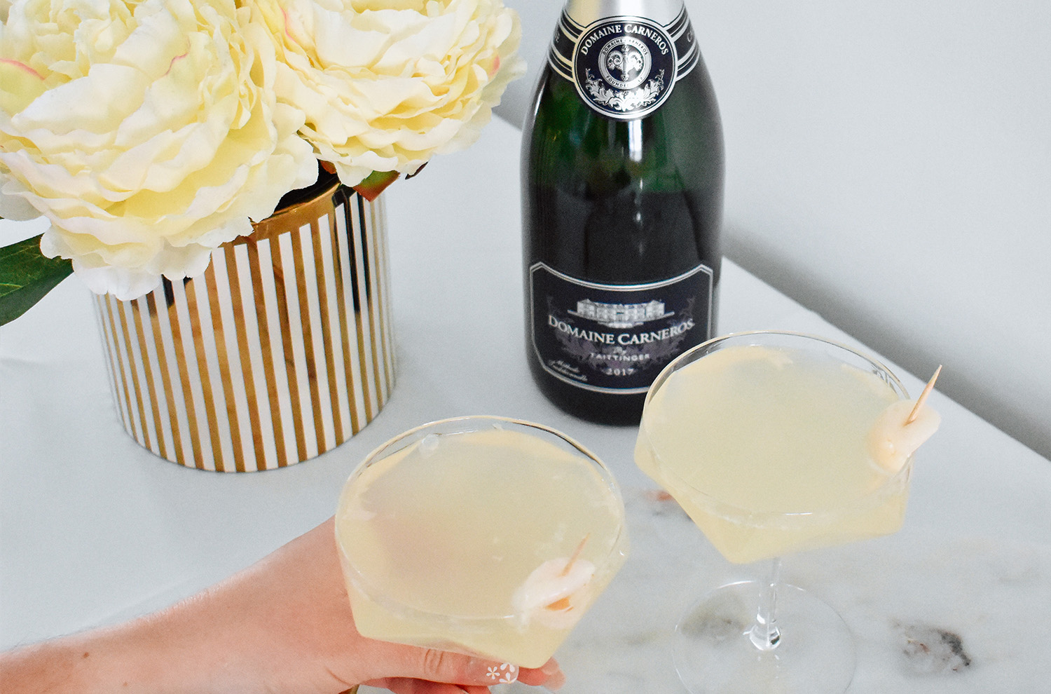 Lychee French 75 Cocktail